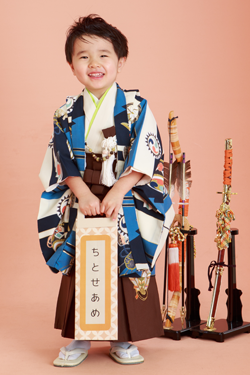 3歳男児の羽織袴