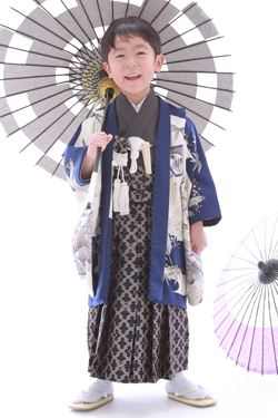 5歳男児の羽織袴