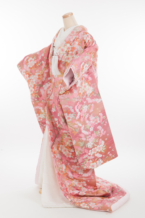 花嫁 正絹 色打掛レンタル 010055 ピンク 源氏物語 若紫