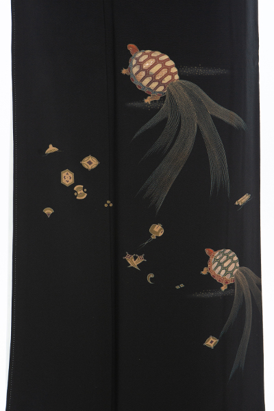 正絹 留袖 レンタル 五つ紋 128006 亀 【小柄な人向け】