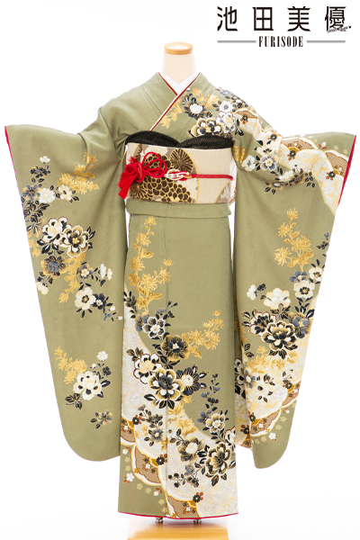 成人式 振袖 レンタル 140289-S 池田美優 ゴールド地