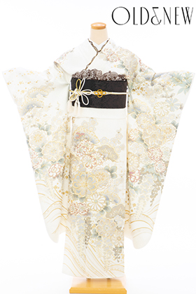 成人式 振袖 レンタル 140294-S OLD&NEW 白地 菊松梅