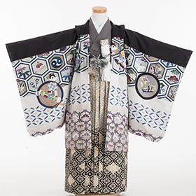 男の子の七五三レンタル【五歳・男児】 | 格好良い紋付袴フルセットは