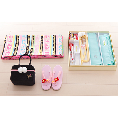 七五三 着物 レンタル 7歳 四つ身セット 320018 DAISY LOVERS 黒