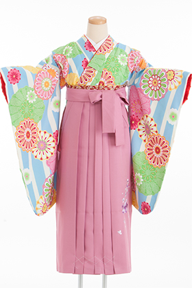 新品袴3点セット 卒業式 小学生 大学生 水色 ピンク 刺繍袴 91SPK Catherine Cottage（キャサリンコテージ） 目玉セール｜袴セット 卒