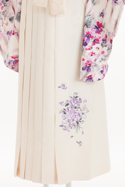 小春日和様　セット 卒業式用 小振袖・袴セット レンタル 340101 JILLSTUART ピンク絣